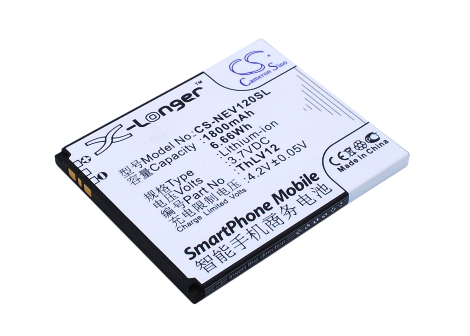 3.7V 1800mAh/6.66Wh Li-Polymer Mobile/SmartPhone Battery for NEO
