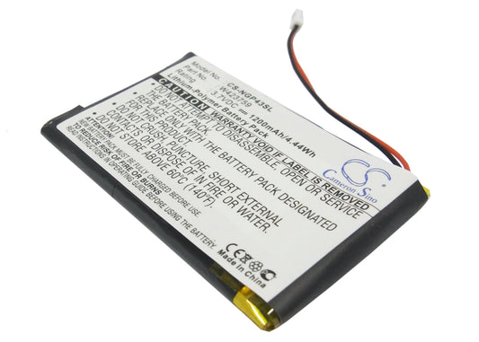 3.7V 1200mAh Li-Polymer GPS/Navigator Battery for Navgear
