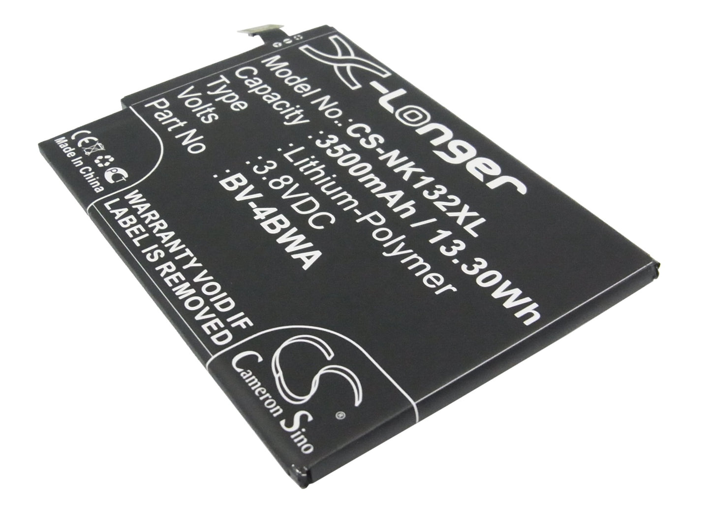 3.8V 3500mAh/13.30Wh Li-Polymer Mobile/SmartPhone Battery for Nokia