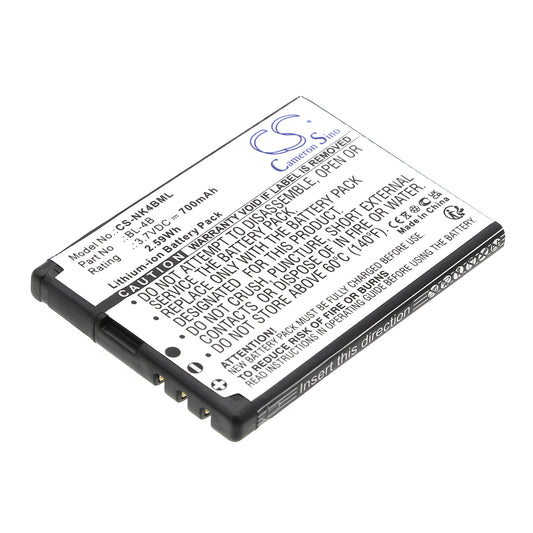 3.7V 750mAh/2.8Wh Li-ion Mobile/SmartPhone Battery for Nokia