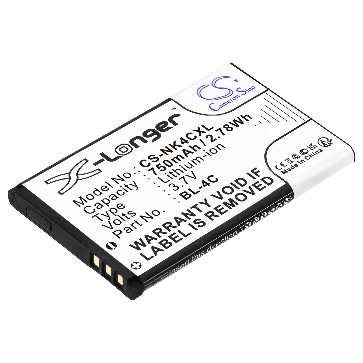 3.7V 750mAh/2.78Wh Li-ion Camera Battery for Rollei