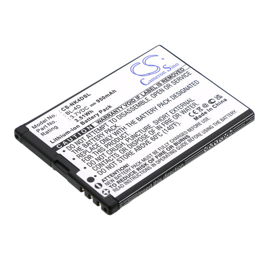 3.7V 950mAh/3.52Wh Li-ion Mobile/SmartPhone Battery for Polaroid