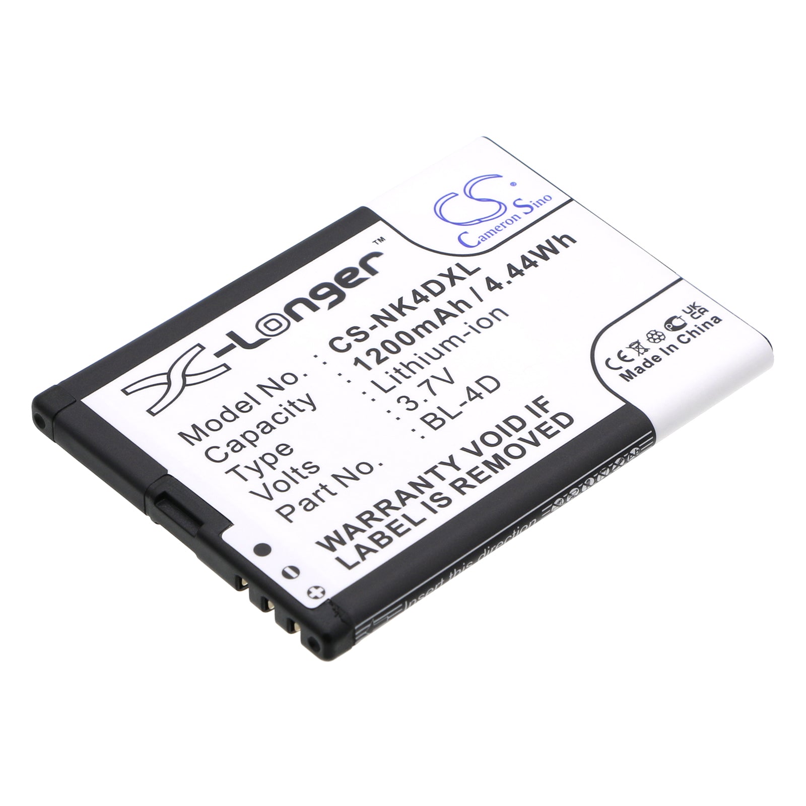 3.7V 1200mAh/4.44Wh Li-ion Mobile/SmartPhone Battery for SVP