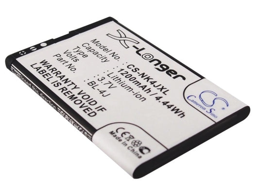 3.7V 1200mAh/4.44Wh Li-ion Mobile/SmartPhone Battery for Nokia
