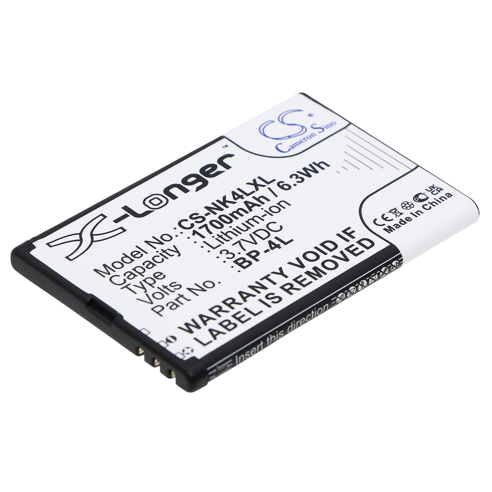 3.7V 1700mAh/6.29Wh Li-ion Mobile/SmartPhone Battery for SVP