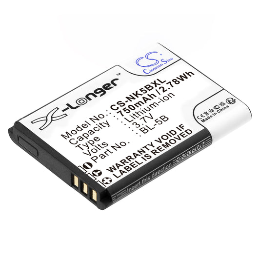 3.7V 750mAh/2.78Wh Li-ion Camera Battery for Praktica