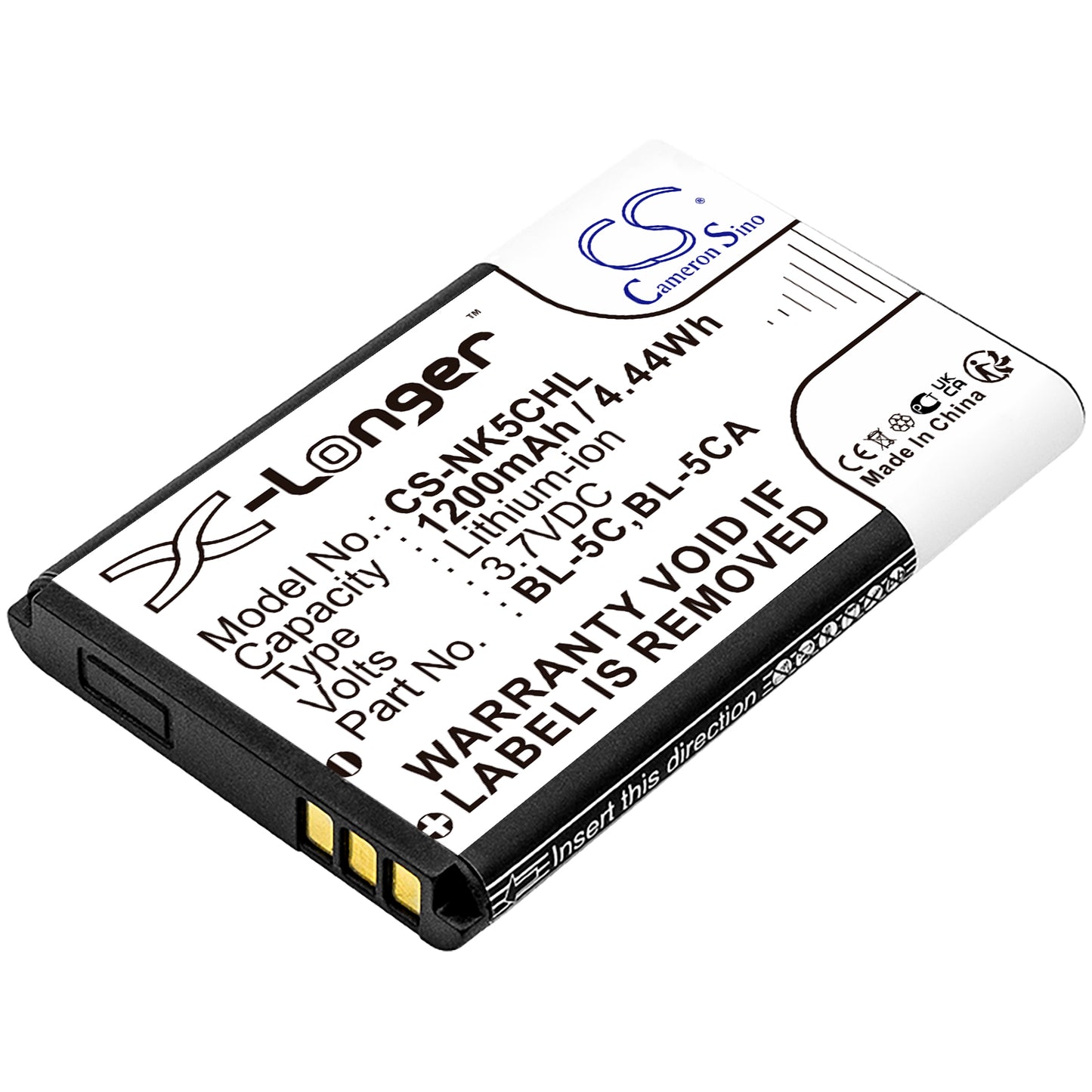 3.7V 1200mAh/4.44Wh Li-ion Mobile/SmartPhone Battery for Haier