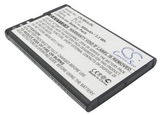 3.7V 900mAh/3.33Wh Li-ion Mobile/SmartPhone Battery for Nokia