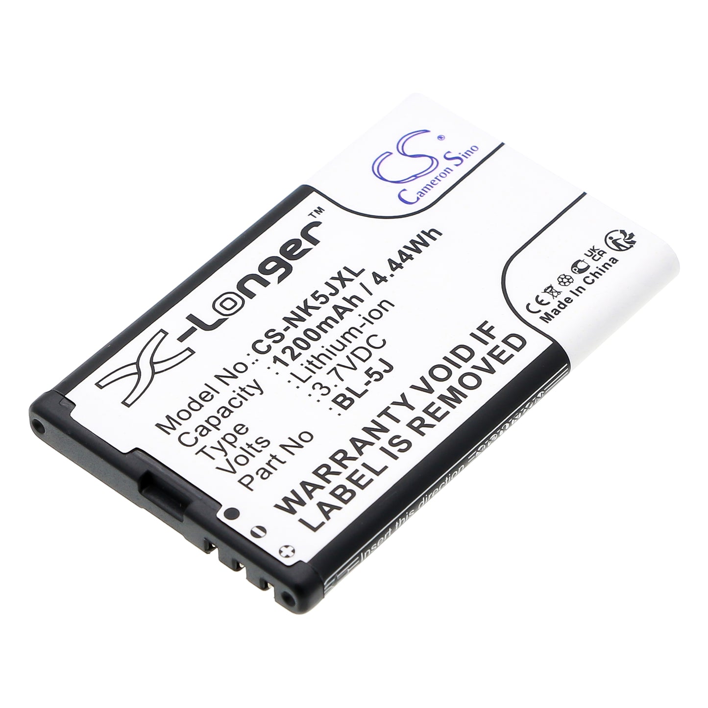 3.7V 1350mAh/4.99Wh Li-ion Mobile/SmartPhone Battery for Nokia