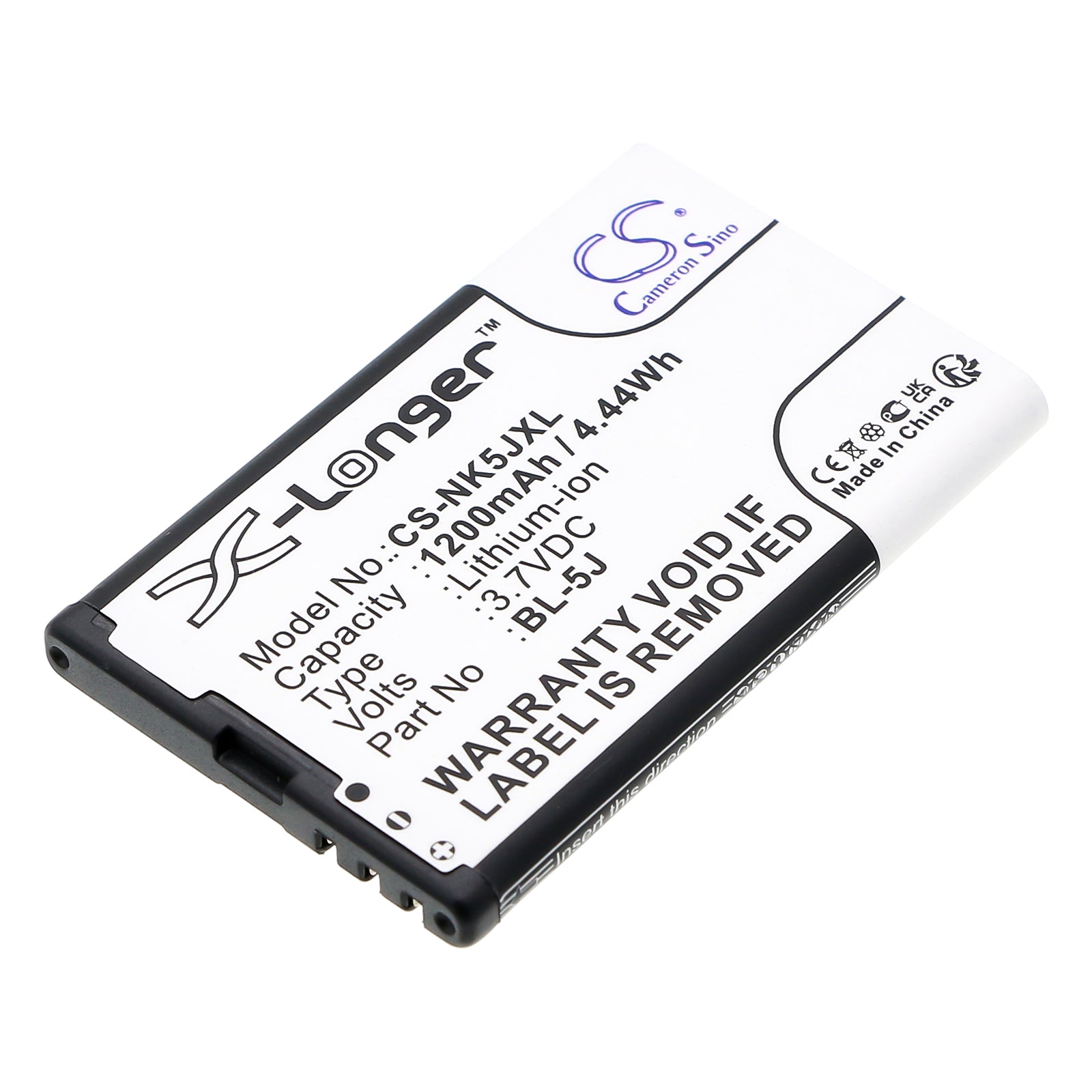 3.7V 1350mAh/4.99Wh Li-ion Mobile/SmartPhone Battery for Nokia
