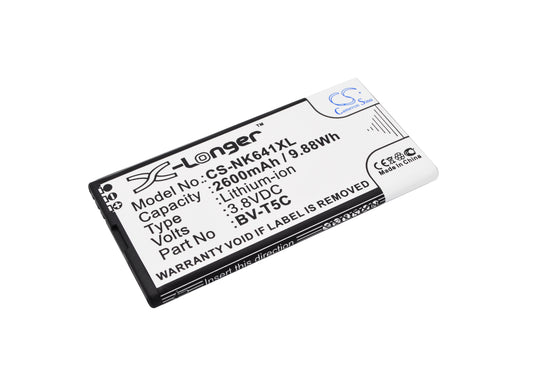 3.8V 2600mAh/9.88Wh Li-ion Mobile/SmartPhone Battery for Microsoft
