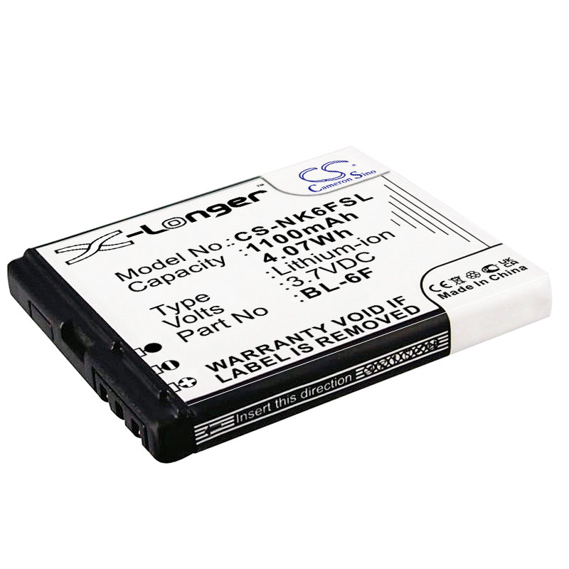 3.7V 1200mAh/4.44Wh Li-ion Mobile/SmartPhone Battery for Nokia