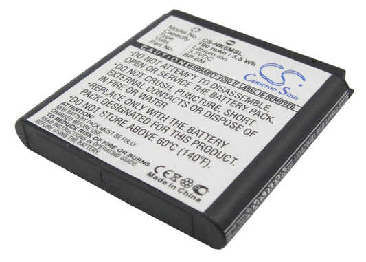 3.7V 700mAh/2.59Wh Li-ion Mobile/SmartPhone Battery for Nokia