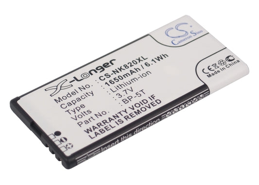 3.7V 1650mAh/6.11Wh Li-ion Mobile/SmartPhone Battery for Nokia