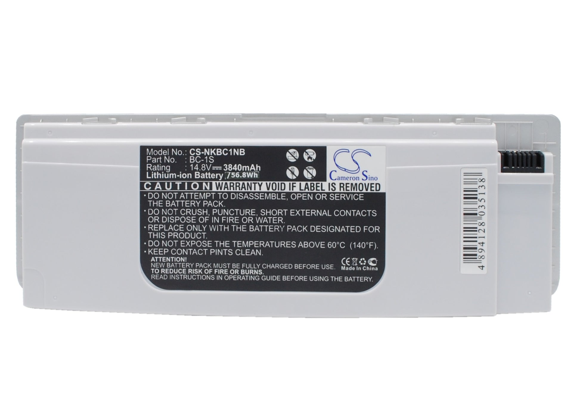 14.8V 3840mAh Li-ion UMPC/Netbook Battery for Nokia