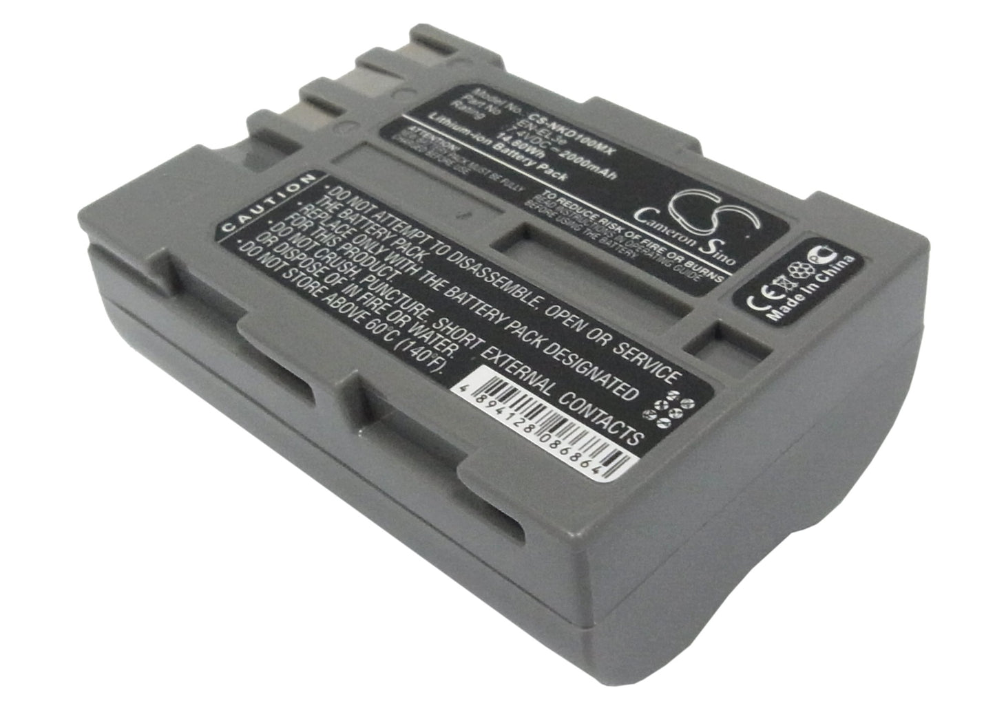 7.4V 2000mAh/14.80Wh Li-ion Camera Battery for Nikon