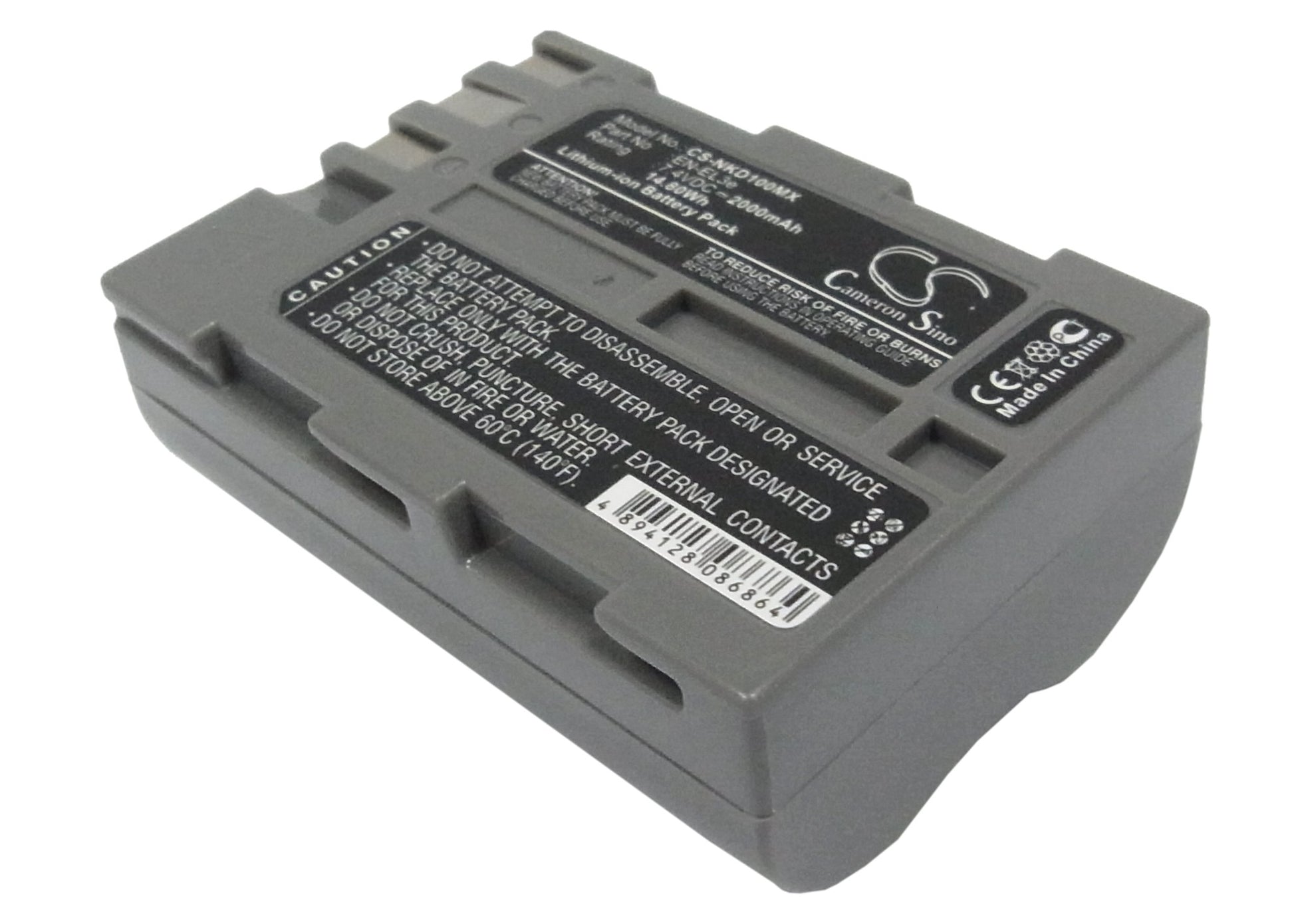 7.4V 2000mAh/14.80Wh Li-ion Camera Battery for Nikon