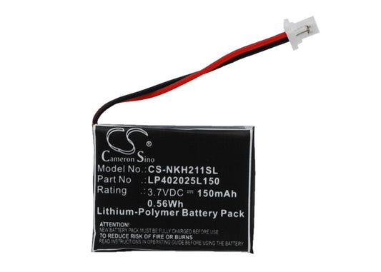 3.7V 150mAh/0.56Wh Li-Polymer Wireless Headset Battery for Nokia