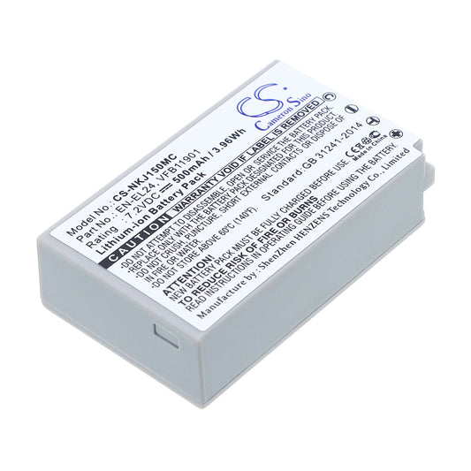 7.2V 500mAh/3.96Wh Li-ion Camera Battery for Nikon