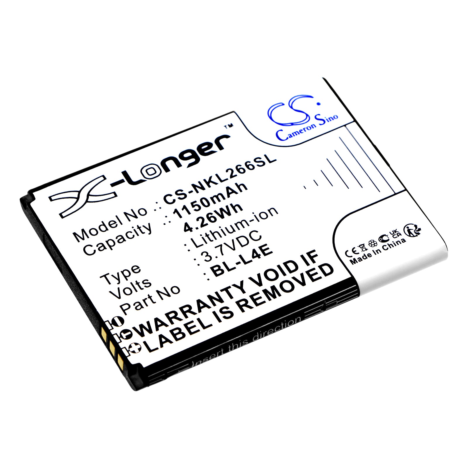 CS-NKL266SL Replacement Battery – Compatible with 2660 Flip 4G