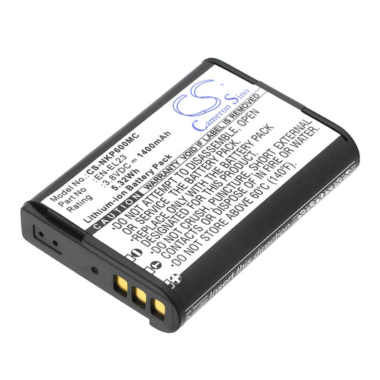 3.8V 1400mAh/5.32Wh Li-ion Camera Battery for Nikon