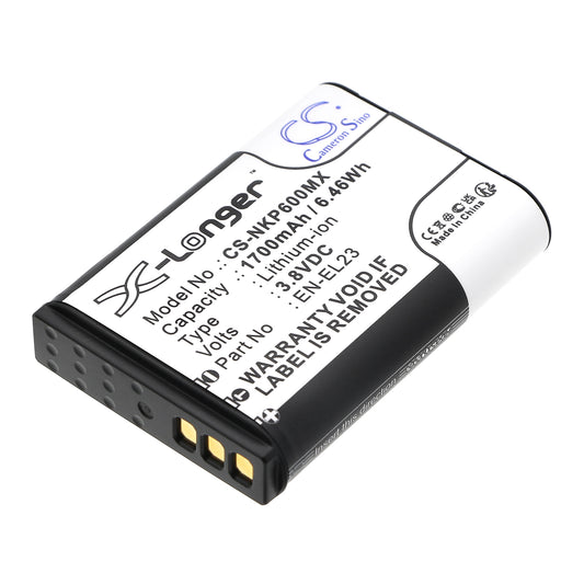 3.8V 1700mAh/6.46Wh Li-ion Camera Battery for Nikon
