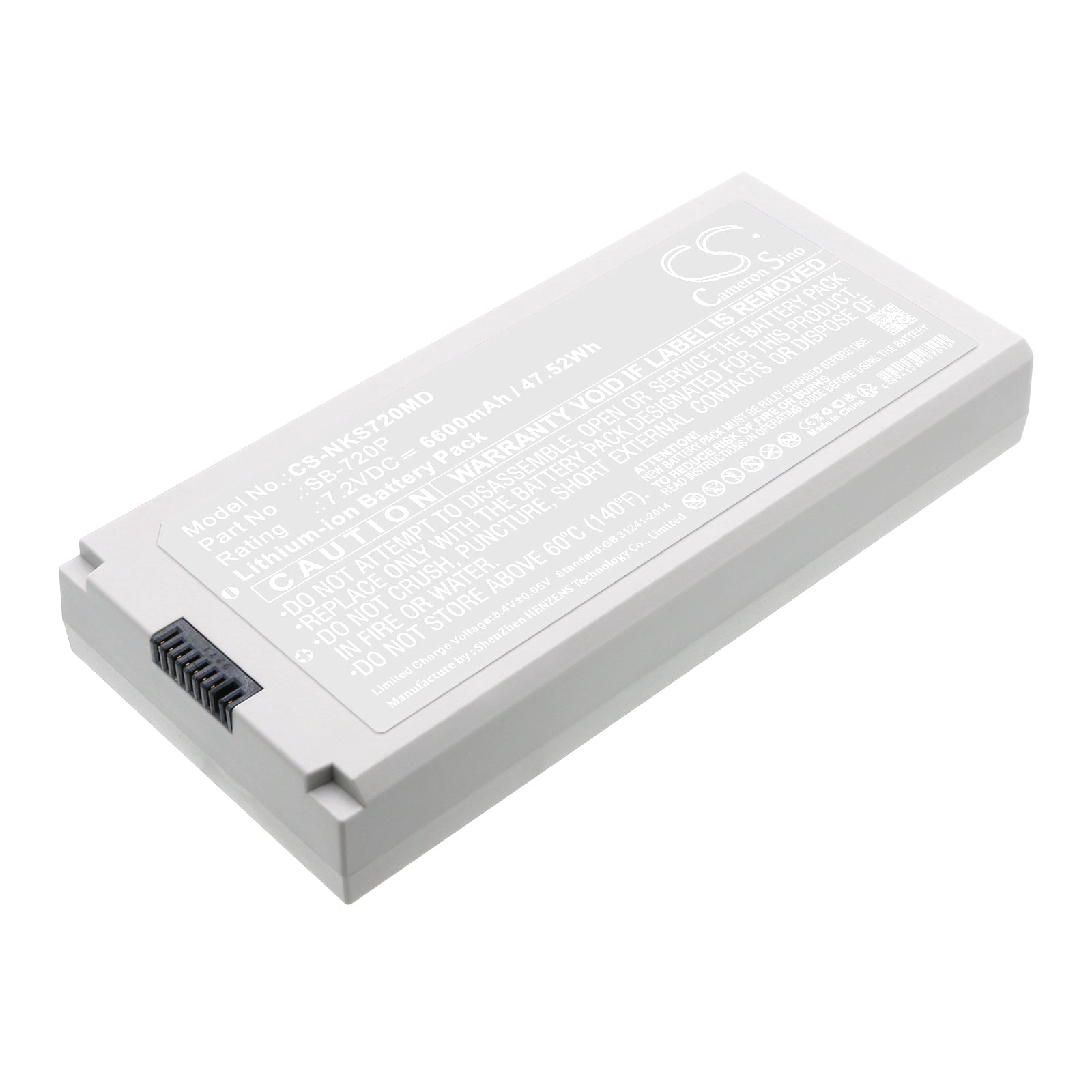CS-NKS720MD Replacement Battery – Compatible with Defibrillation Monitor, Life Scope SVM-7200, Lifescope SVM-7200, Lifescope SVM-7260, SVM-7200