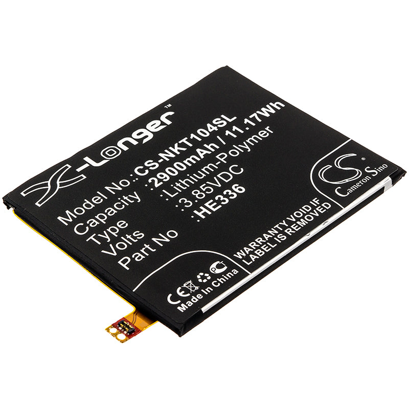 3.85V 2900mAh/11.17Wh Li-Polymer Mobile/SmartPhone Battery for Nokia