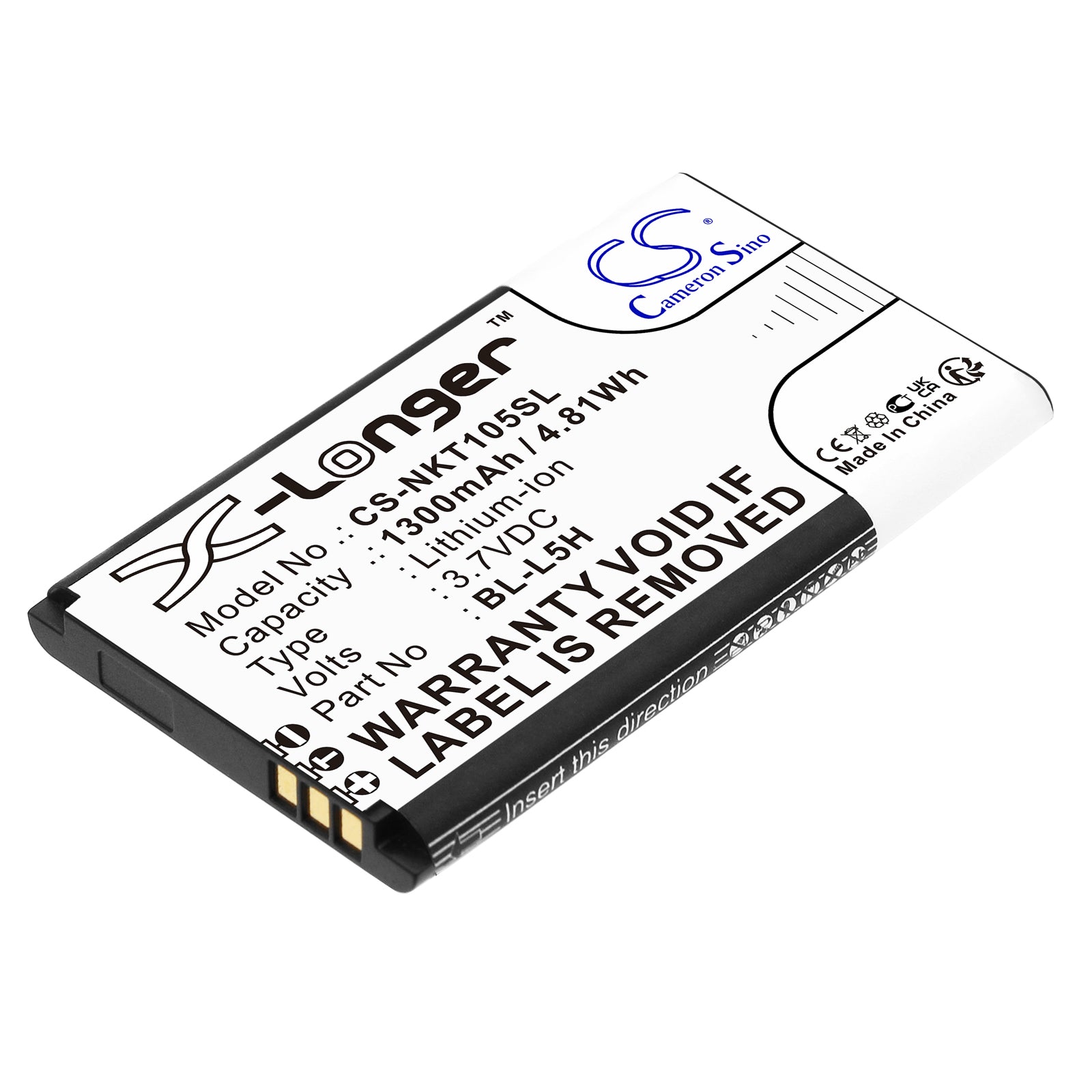 CS-NKT105SL Replacement Battery – Compatible with 105 2023, 105 4G, TA1385-DS, TA-1551