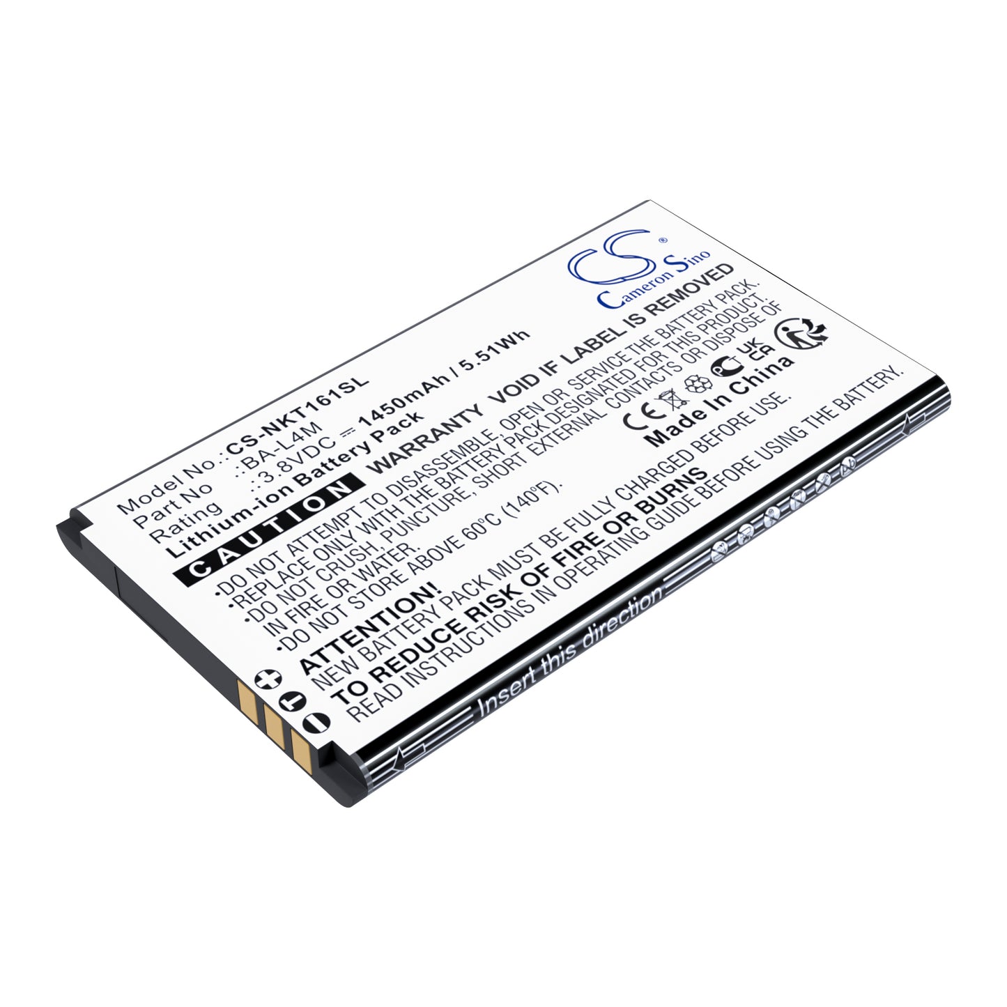 CS-NKT161SL Replacement Battery – Compatible with 215 (2024), 220 4G, 225, 235 4G, 3210 4G, TA-1617