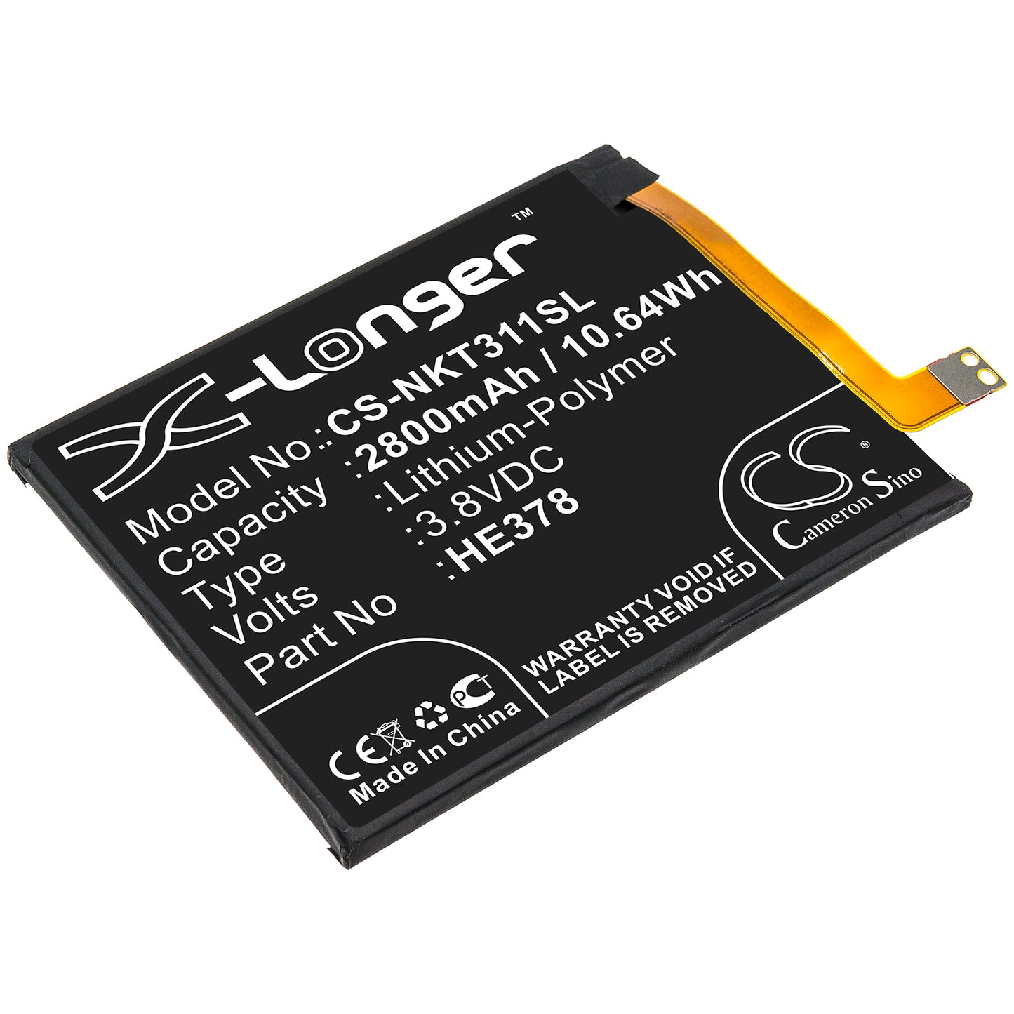 CS-NKT311SL Replacement Battery – Compatible with 3.1A, TA1140, TA1141