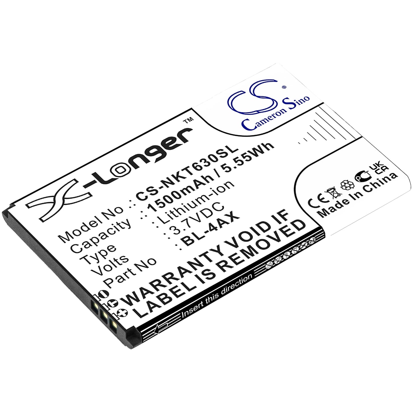 CS-NKT630SL Replacement Battery – Compatible with 6300 4G, 8000 4G, TA-1286, TA-1287, TA-1291, TA-1294, TA-1300, TA-1303, TA-1305, TA1307, TA-1311, TA-1324