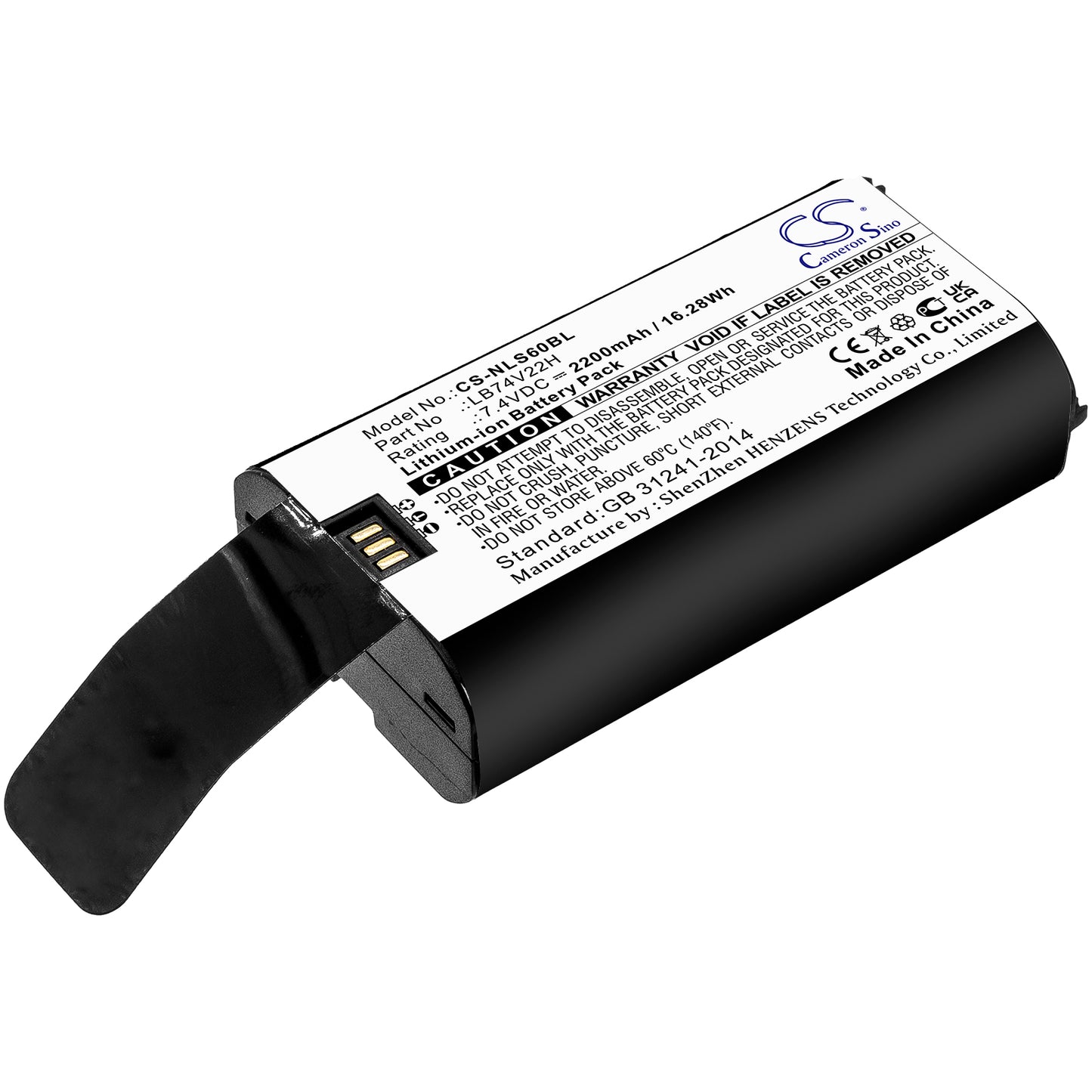 CS-NLS60BL Replacement Battery – Compatible with SP60, SPG7