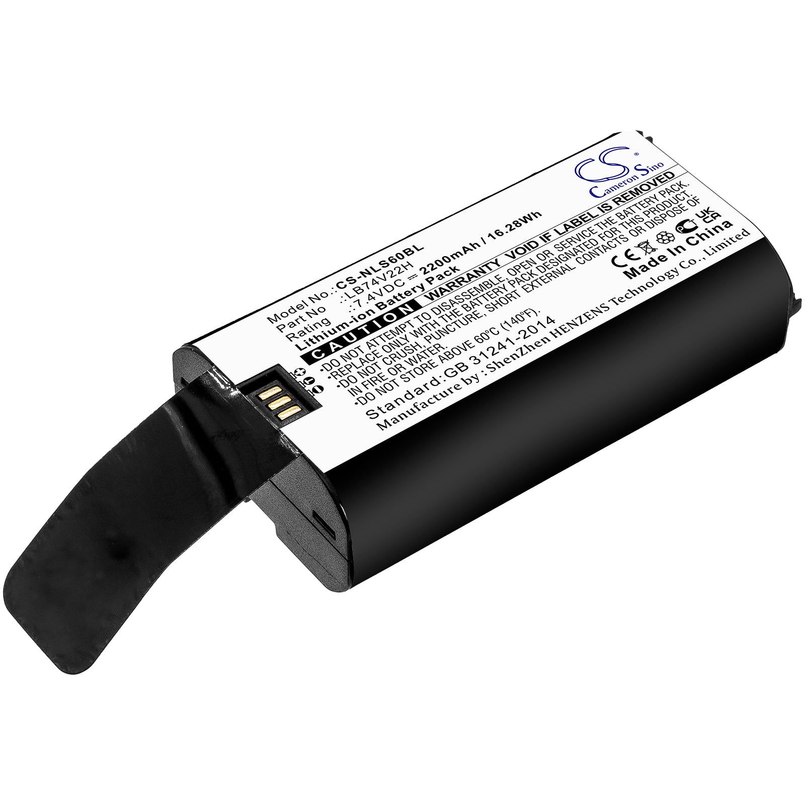 CS-NLS60BL Replacement Battery – Compatible with SP60, SPG7