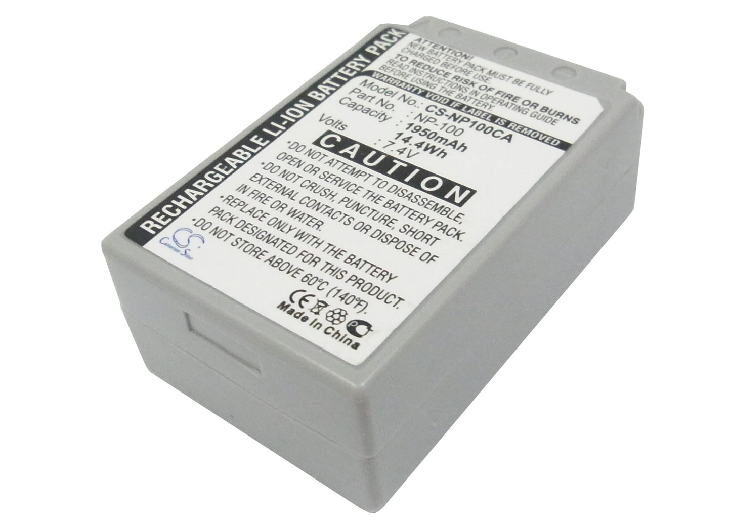 7.4V 1950mAh Li-ion Camera Battery for Casio