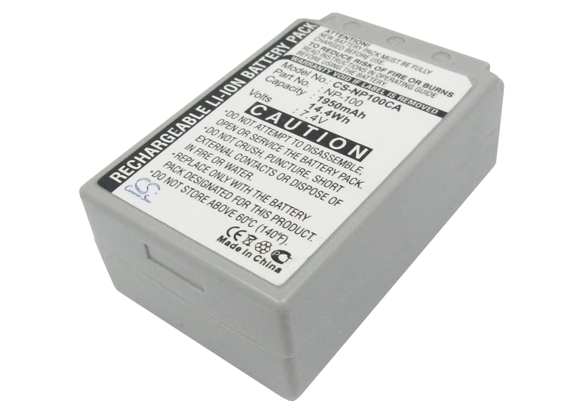 7.4V 1950mAh Li-ion Camera Battery for Casio
