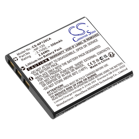 3.7V 630mAh Li-ion Camera Battery for Casio