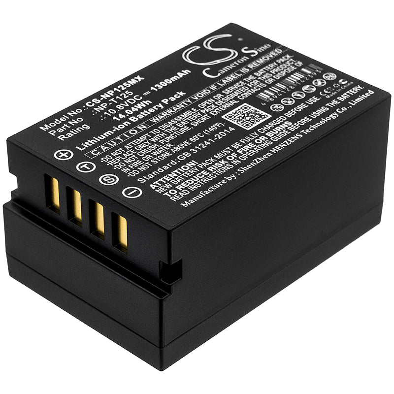 10.8V 1300mAh/14.04Wh Li-ion Camera Battery for Fujifilm