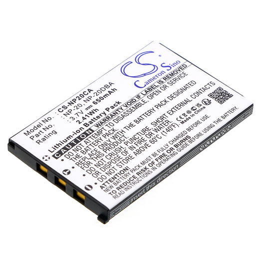 3.7V 650mAh Li-ion Camera Battery for Casio