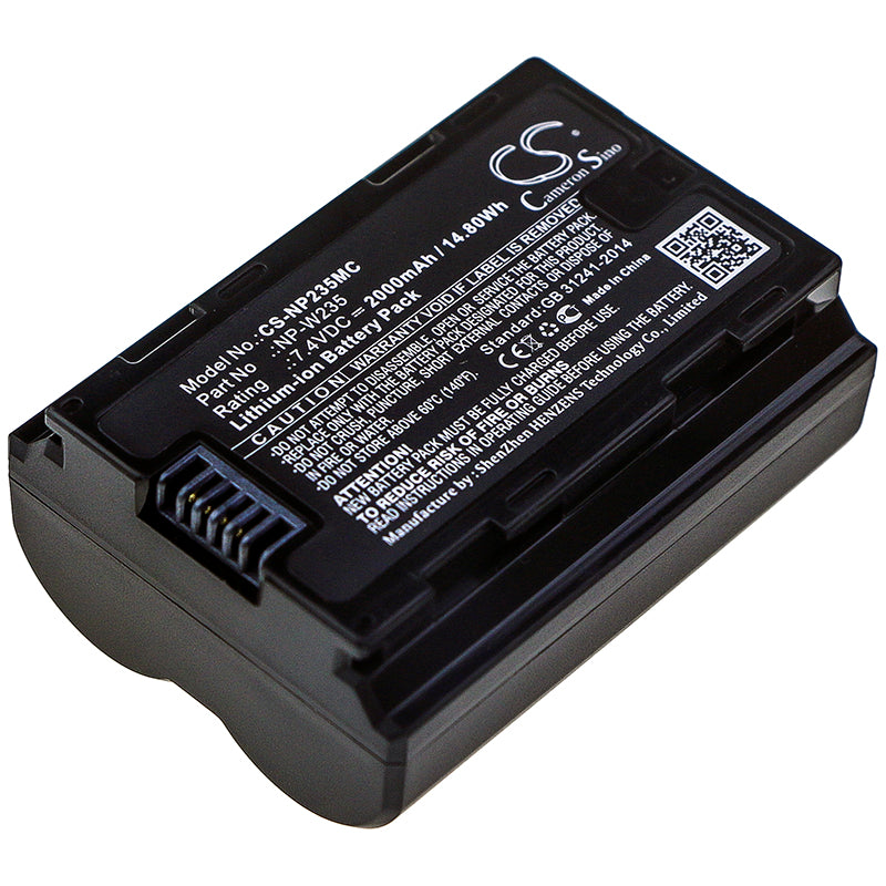 CS-NP235MC Replacement Battery – Compatible with GFX100S, GFX50S II, X-H2S, X-T4