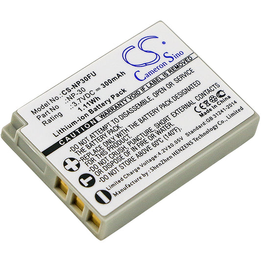 3.7V 300mAh/1.11Wh Li-ion Camera Battery for Fujifilm