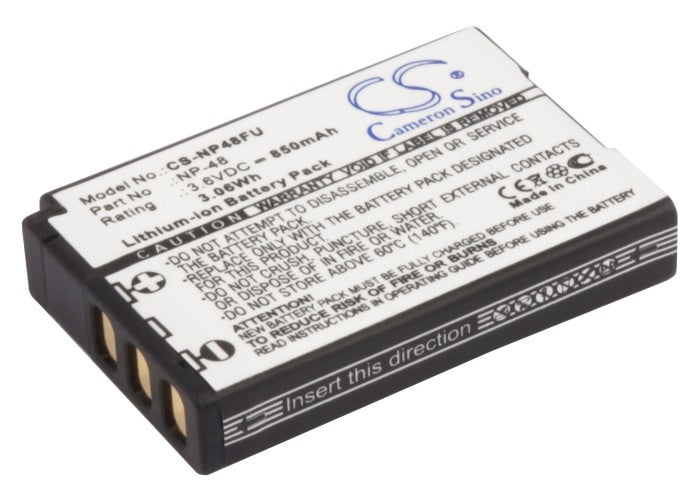 3.6V 850mAh/3.06Wh Li-ion Camera Battery for Fujifilm