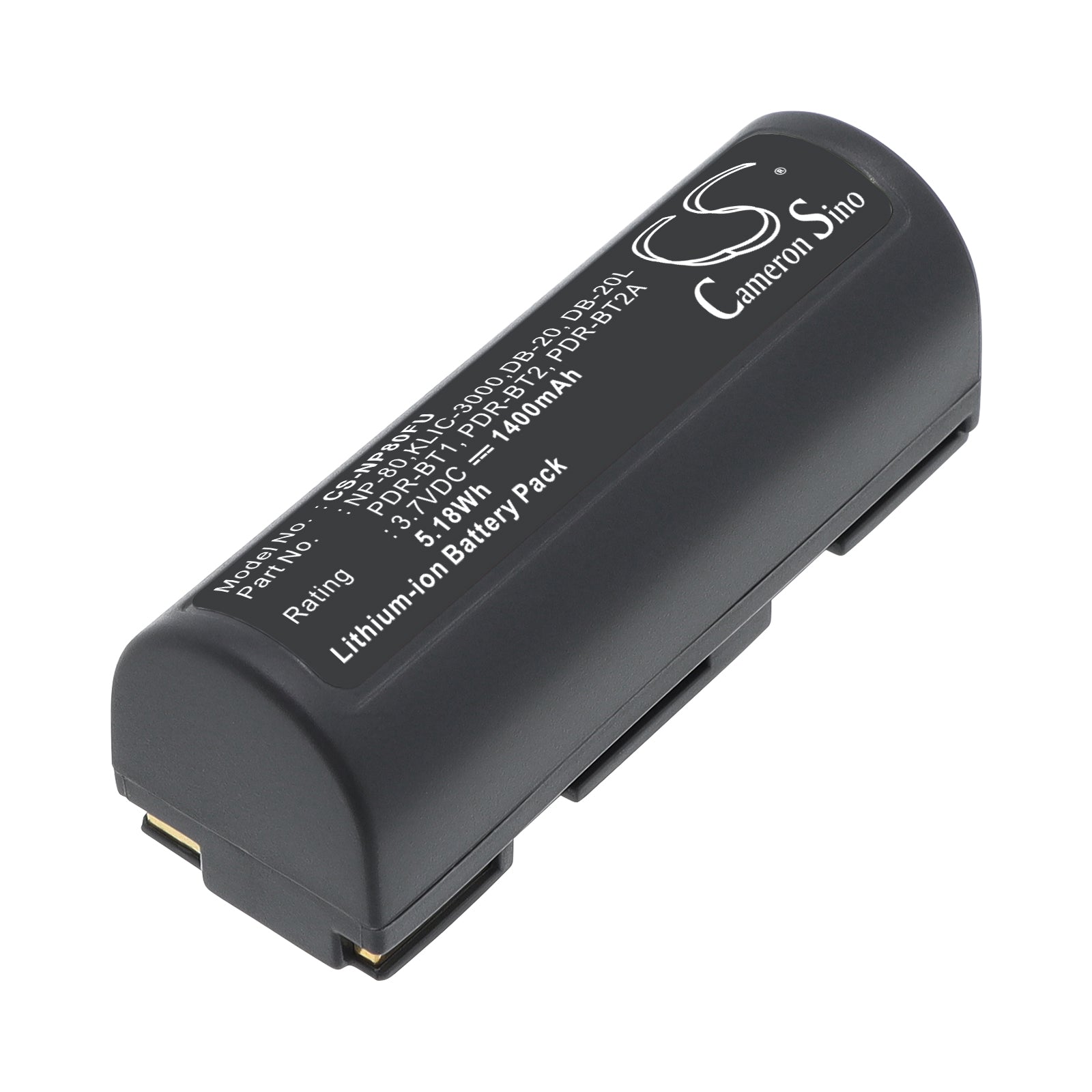 3.7V 1400mAh Li-ion Camera Battery for Kyocera