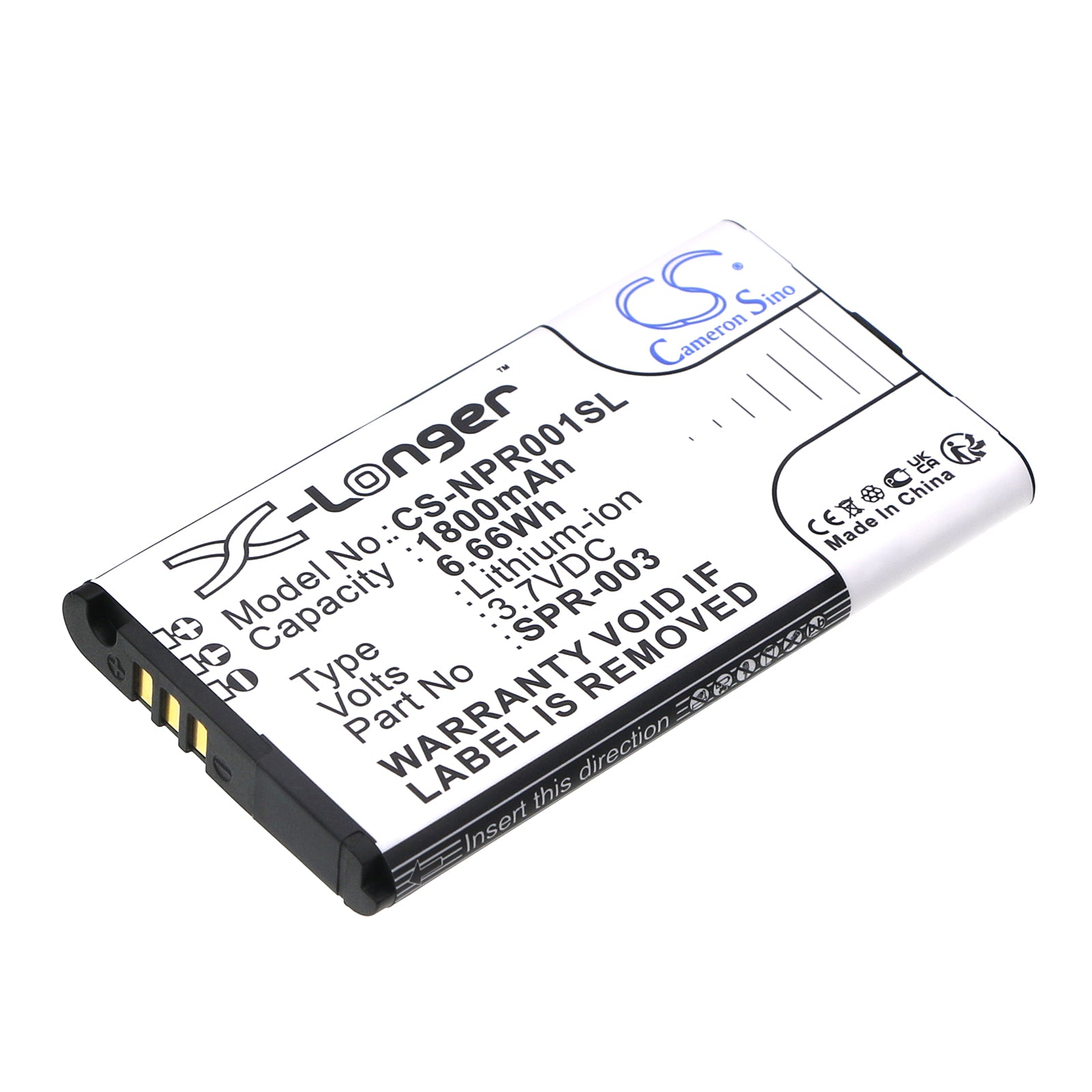 CS-NPR001SL Replacement Battery – Compatible with 3DSLL, DS XL 2015, NEW 3DSLL, SPR-001