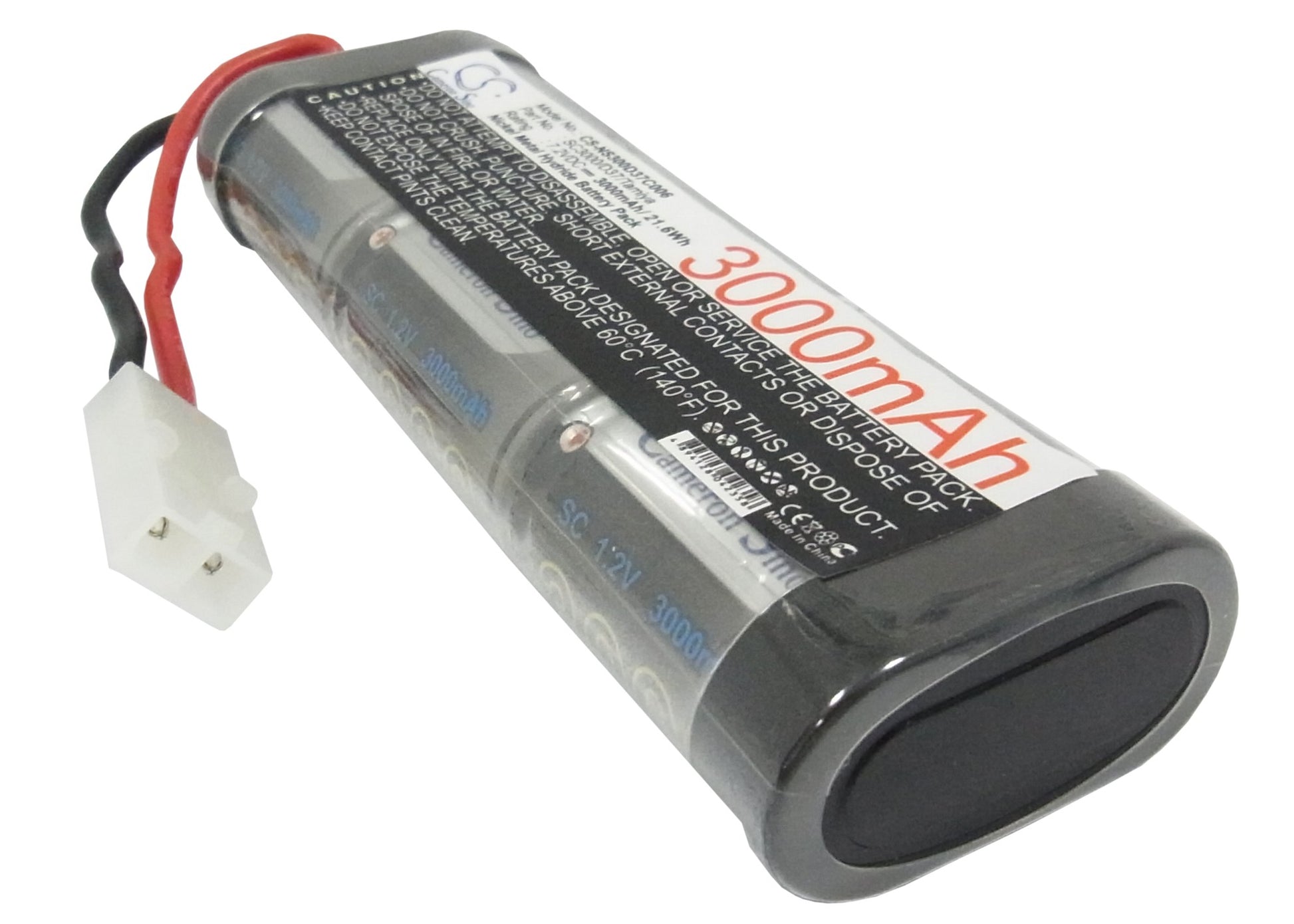 7.2V 3000mAh/21.60Wh Ni-MH RC Hobby Battery for Sears