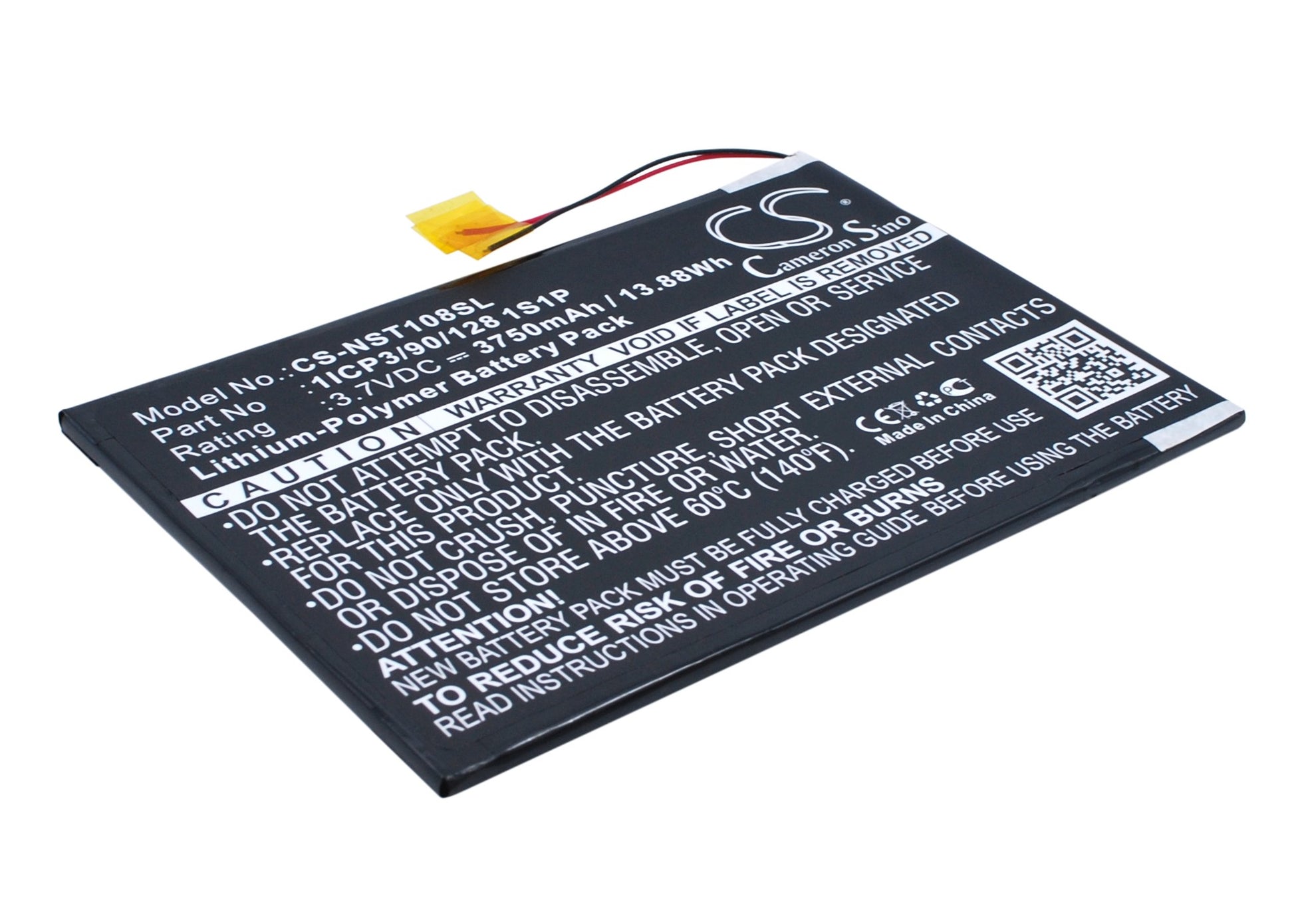 3.7V 3750mAh/13.88Wh Li-Polymer Mobile/SmartPhone Battery for Nuvision