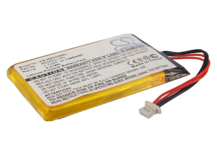 3.7V 1300mAh/4.81Wh Li-Polymer GPS/Navigator Battery for Insignia