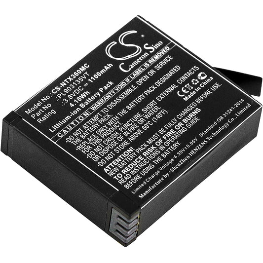 3.8V 1100mAh/4.18Wh Li-ion Camera Battery for Insta360