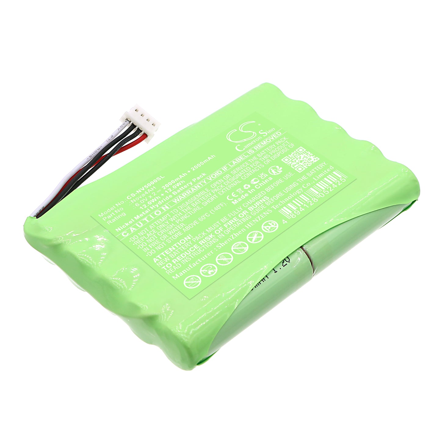 6.4V 2000mAh Ni-MH Equipment/Survey Battery for Nova