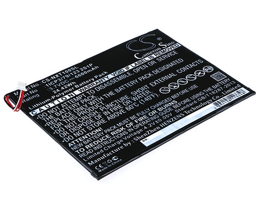 3.7V 6600mAh/24.42Wh Li-Polymer Tablet Battery for Nextbook